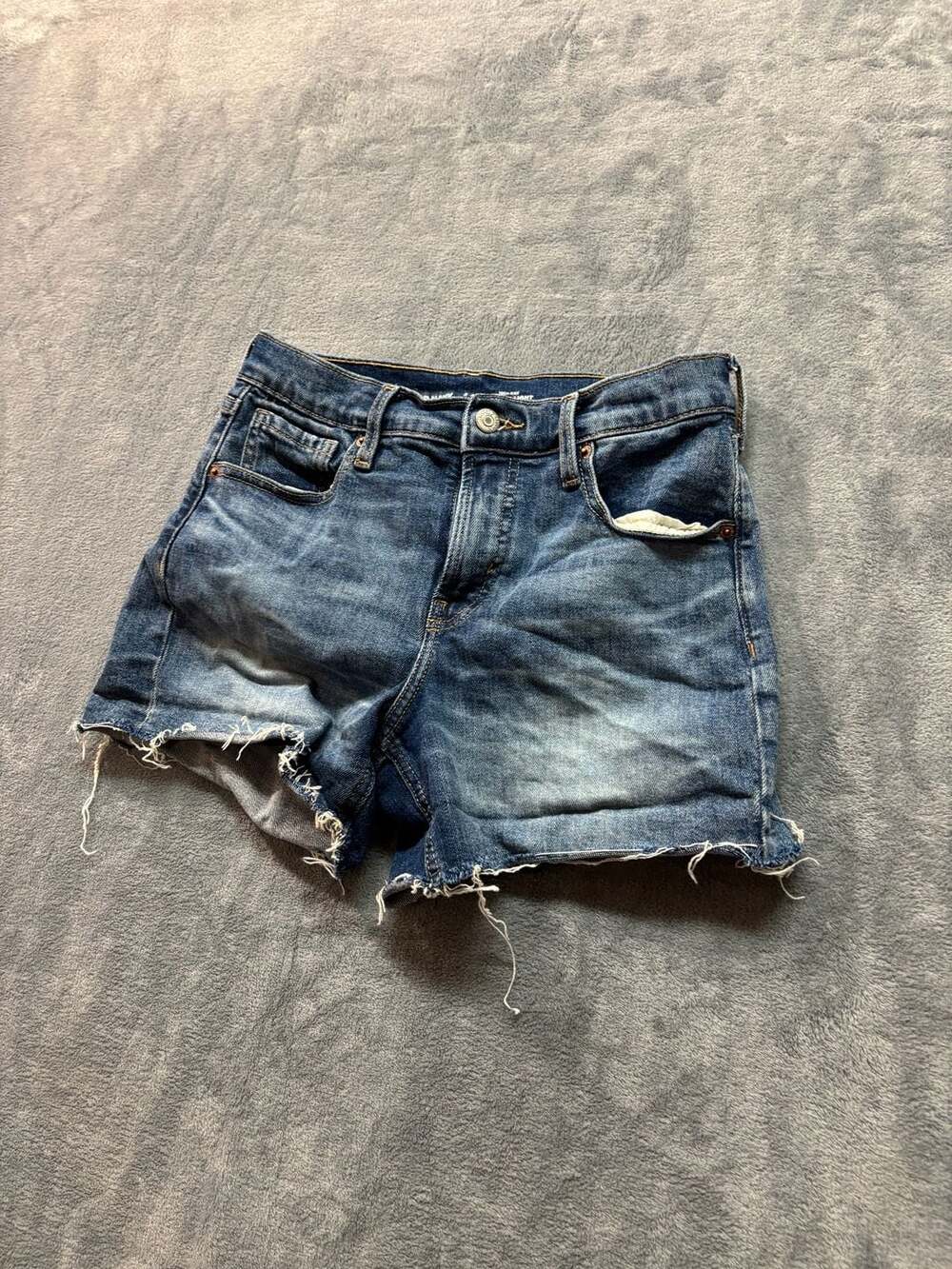 Old Navy High-Rise O.G. Straight Secret-Smooth Pockets Denim Shorts, Size 2